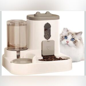 NEW - Gravity Pets Feeder and Water Dispenser Two-in-One Upgraded Combo Set